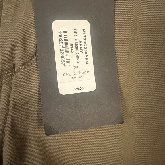 Rag and bone chinos. Army green - Picture 4 of 4